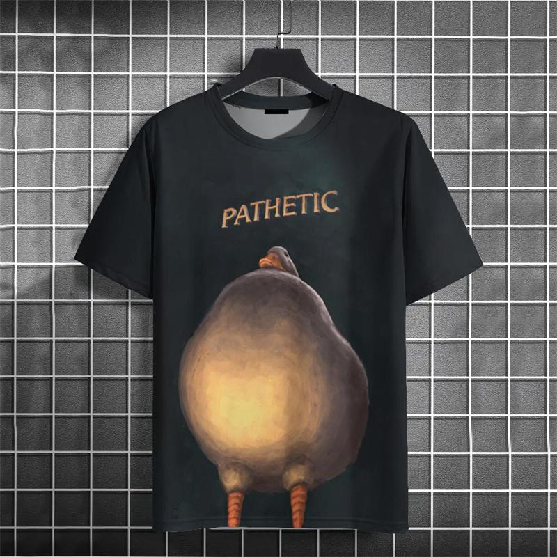 Cartoon Animals Pattern T Shirt For Men Funny Quirky Cat 3D Printed T-Shirts Summer Oversized Short Sleeve Tees Round Neck Tops