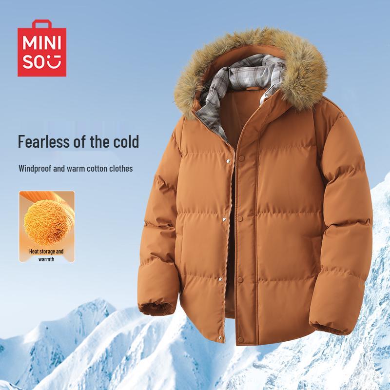 

MINISO Retro Fur-Lined Winter Workwear Parka XL