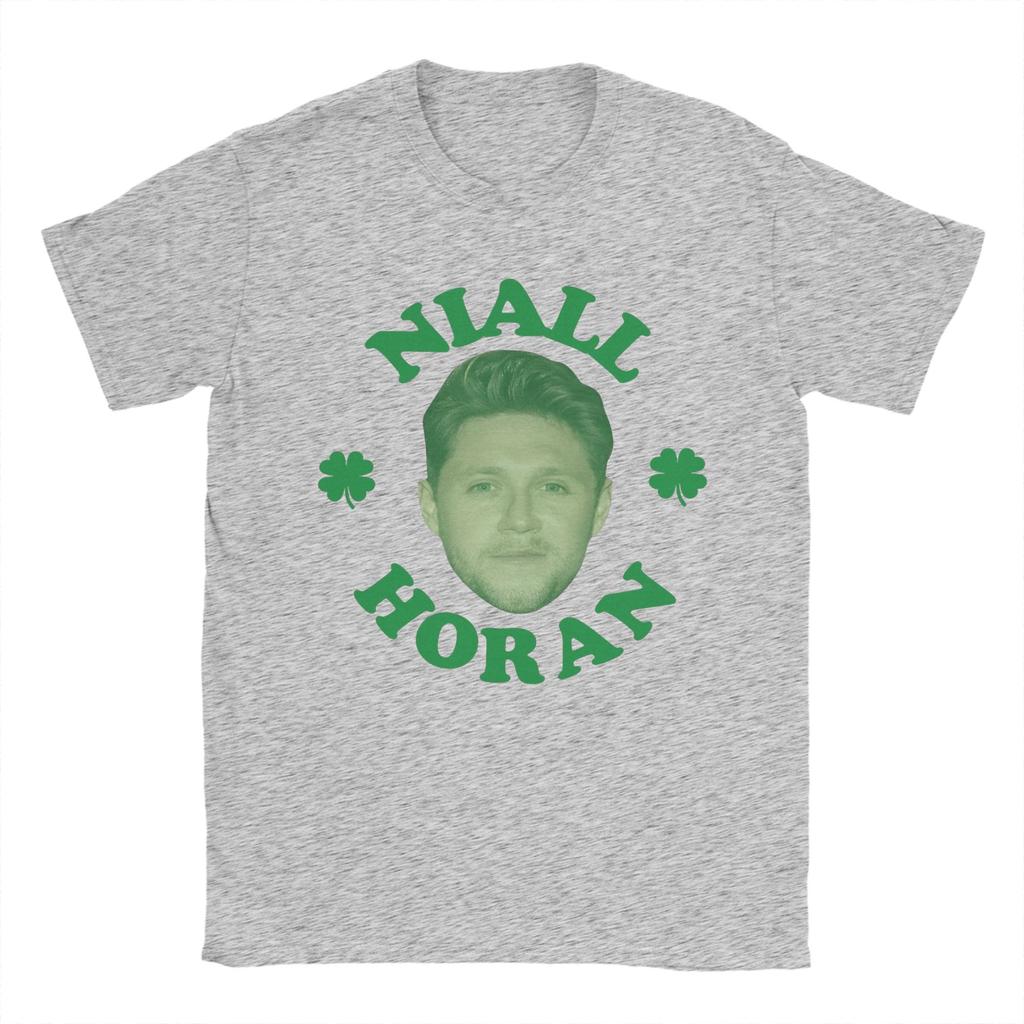 Niall Horan Irish Shamrock St Patricks TShirts Unisex Novelty Cotton Tees Crewneck Short Sleeve T Shirts Printed Tops