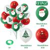 15-30pcs Christmas Latex Balloons Santa Claus Snowman Elk Xmas Tree Balloons for Christmas Party Supplies Favors Xmas Holiday