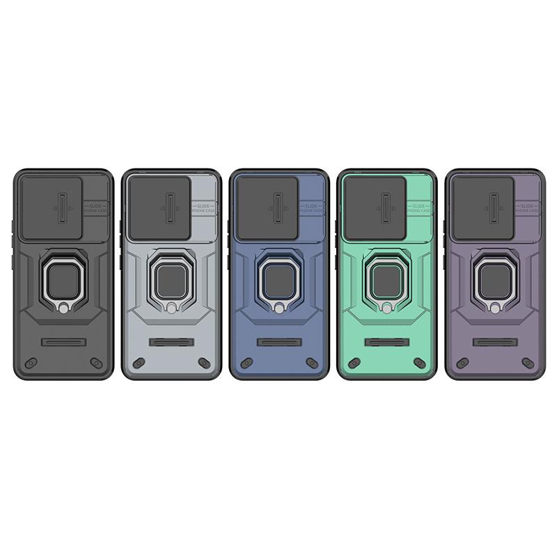For Xiaomi 14T Pro Case Slide Windows Cover Xiaomi 14T Pro Coque Fundas Battle Ring Holder Push Lens Back Case Xiaomi 14T Pro