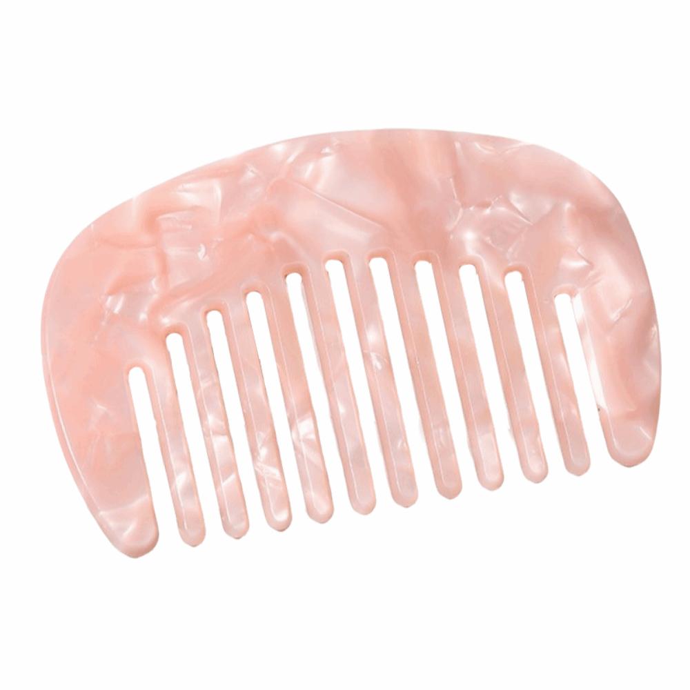 Pocket Comb Acetate Hair Comb Marble Pattern Scalp Massage Comb Travel Essential