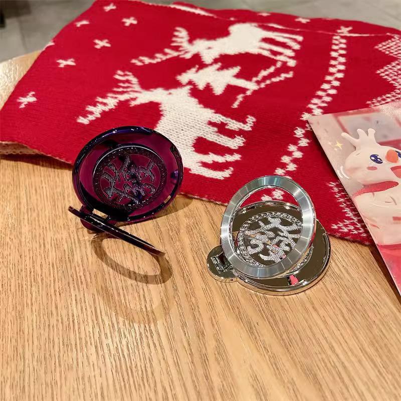 Universal 3D Fortune Ring Stand Phone Case: New Year Edition