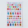 Children's 3D Crystal Gem Cartoon Stickers: Shiny Princess Rewards & Educational Stationery