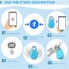Haustier Smart GPS Tracker Mini Anti-Verlust Bluetooth Locator Tracer für Hund Katze Kinder Auto Geldbörse Schlüsselfinder Haustierhalsband Hundezubehör