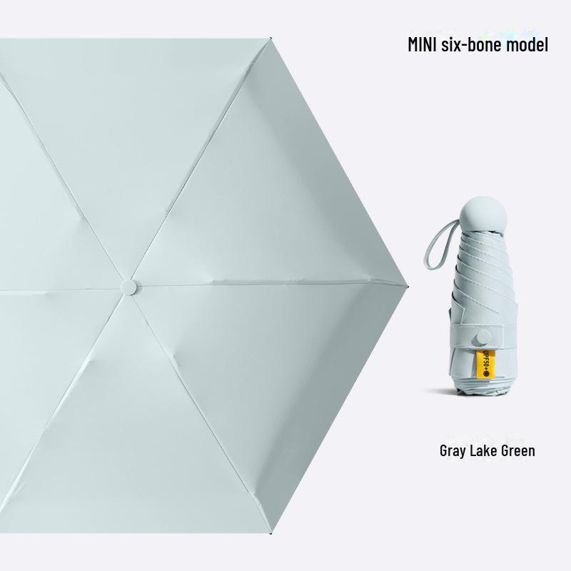 50% Folding Women's Dual-Purpose Mini Portable Pocket Capsule Umbrella - High-Grade Sun Protection
