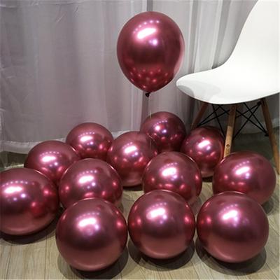 50pcs 10inch Gold Silver Metal Latex Balloons Wedding Decorations Matte Helium Balloon Birthday Party Decoration