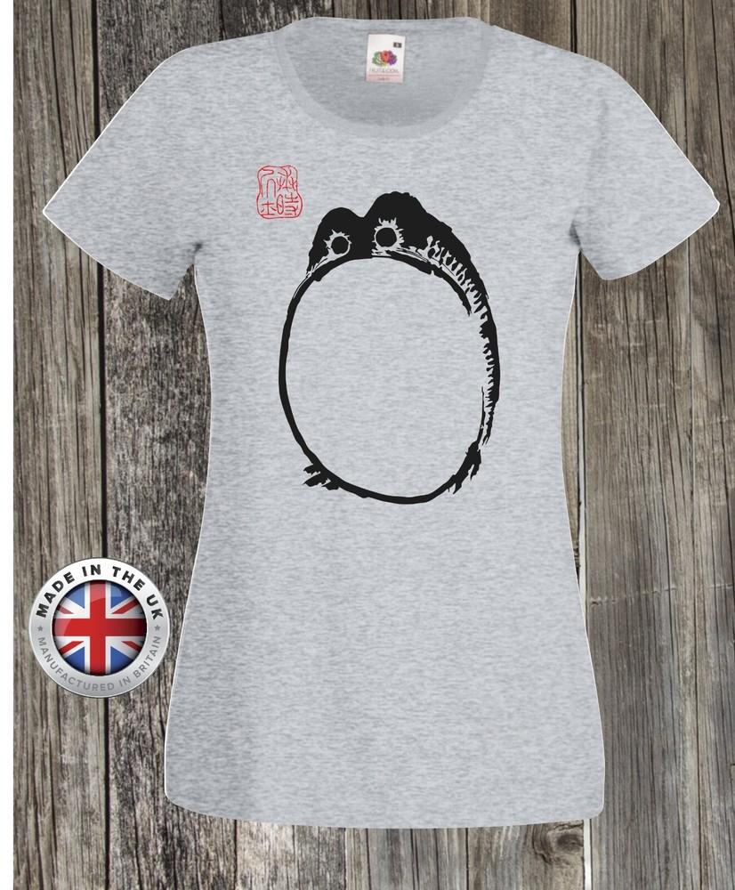 

Frog t shirt Grumpy Hoji t shirt Japanese woodblock art grey t shirt,unisex fit S