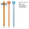 Erasable Writing Tool 3 Pcs Gel Pens Cartoon Animal Rollerball 0.5mm Gentle Black Ink Refillable for Girls Boys Office School Supplies Non-damaging
