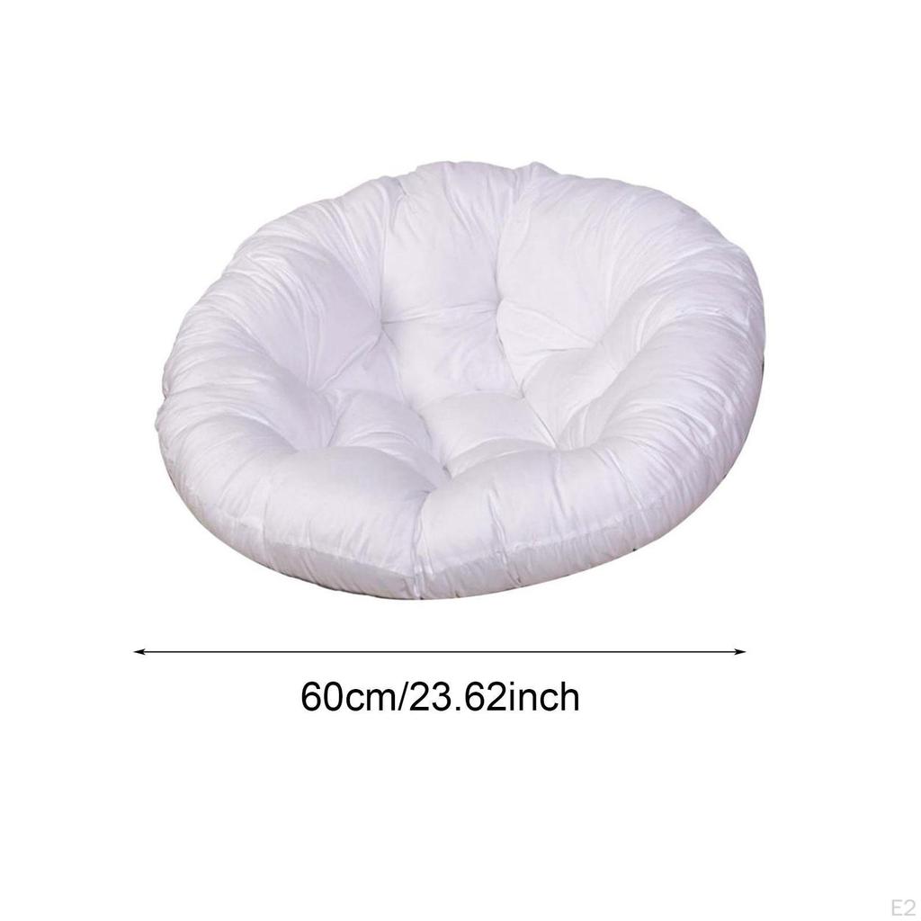 24 Inch X Patio Seat Cushion, Chair Pad, Washable, Round, Removable, Waterproof, Outdoor