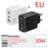30W Dual-Port Fast Charger Type-C & USB (EU/US)