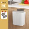 9L Punch-Free Wall-Mounted Sliding Lid Trash Can