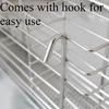 304 Stainless Steel Utensil Holder, Kitchen Utensil Organizer, Knife and Fork Drainage Rack, Kitchen Drainage Basket Accessories, with Hooks