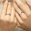 Engagement Rings Set for Men Women Stainless Steel Gold/ CopperColor 4/6 mm Glossy Finger Ring Wedding Jewelry Lover's Gifts