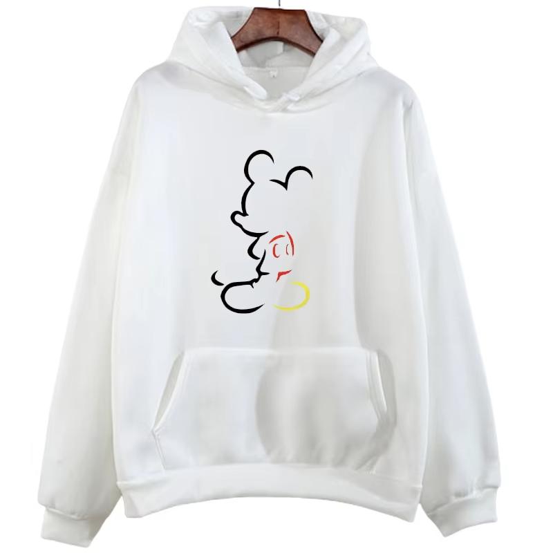 Minnie Mouse Print Hoodie Kawaiii Men's and Women's Disney Sweatshirt Autumn Fashion Comfortable Casual O-neck Streetwear Jumper