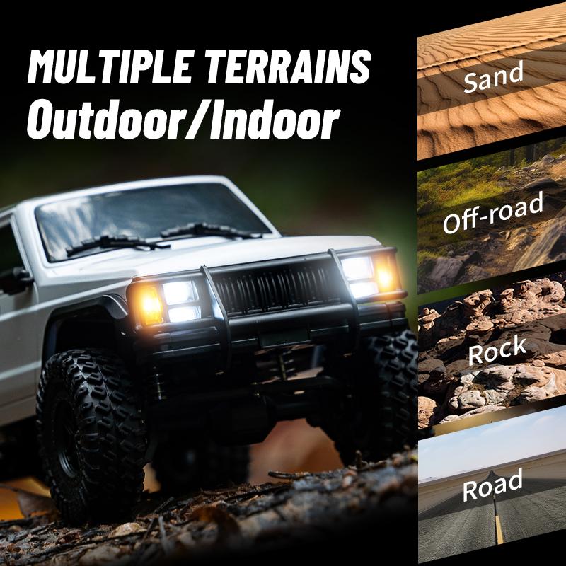 C8801 C8809 1/18 RC Car 2.4G Remote Control Crawler 4WD Electric Climbing Led Off-Road Model Cars Toys for Children