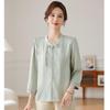 Hodo Women's Chinese Style Summer Chiffon Blouse