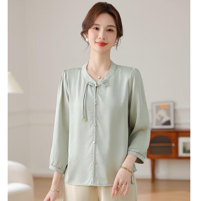 Hodo Women's Chinese Style Summer Chiffon Blouse