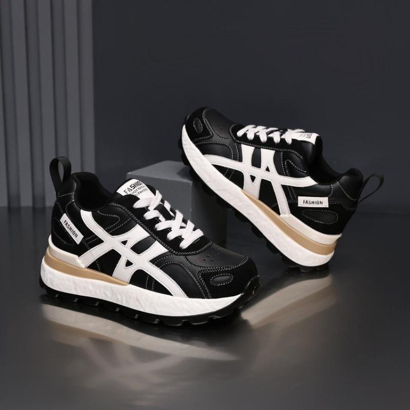 Small inner height increase and lightweight women's autumn new breathable casual shoes sports dad shoes