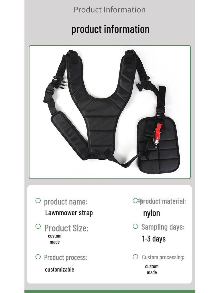 Doppel-/Einzel-Schulterverdickter Gurt für Freischneider- & Rasenmäher-Zubehör