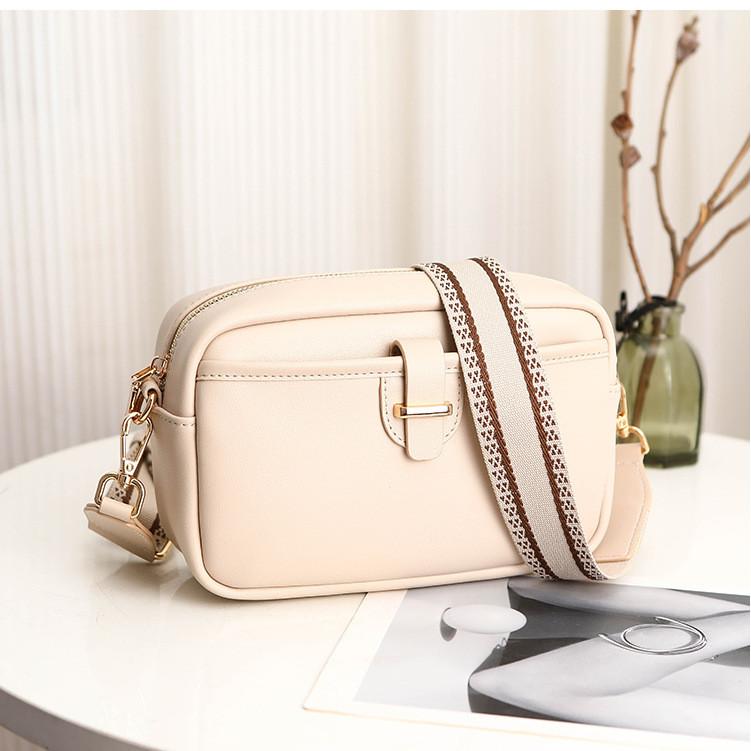 IELGY Ladies Black Large Capacity Crossbody Small Square Bag