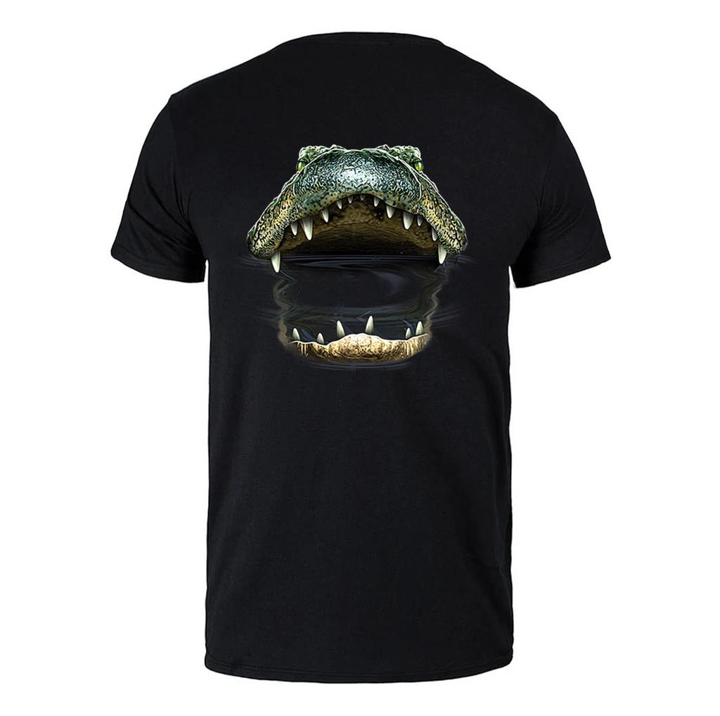 Graphic T Shirts Unisexs Gator Mouth Tshirt Alligator Crocodile Bite Reptile Lover Shirt Florida Swamp River Wild Animal