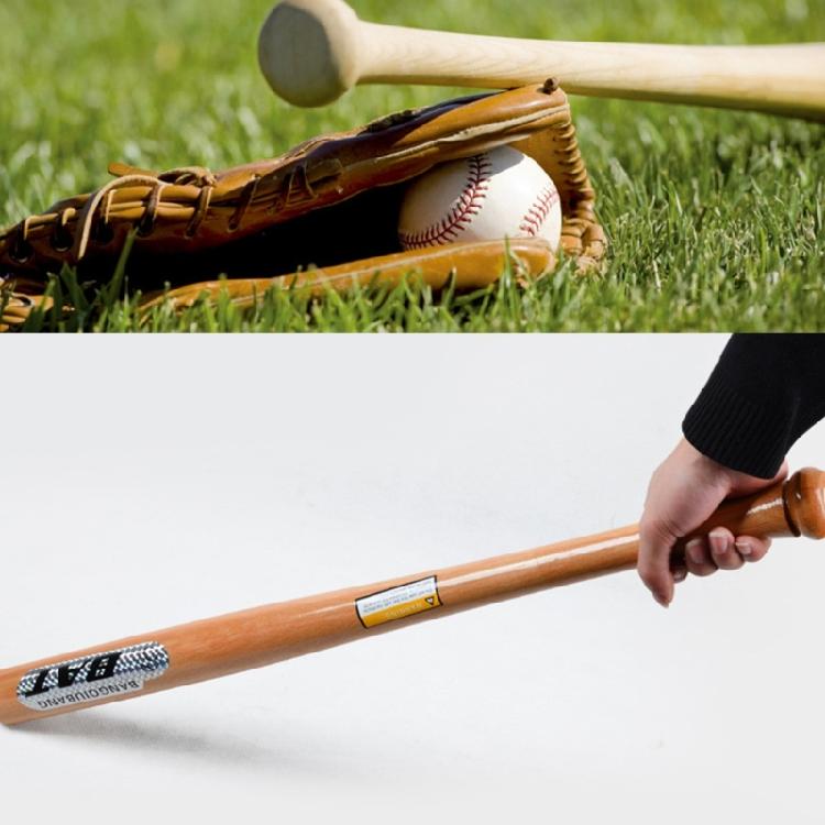 Solidny kij baseballowy Drewno liściaste Piłka baseballowa Sprzęt do fitnessu na świeżym powietrzu Miękkie piłki Kij do treningu i dla młodzieży i dorosłych