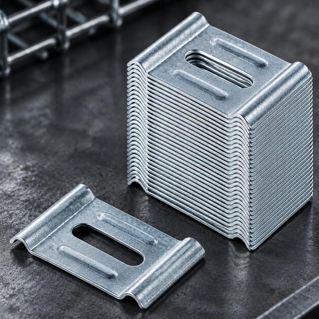 30 Pieces Wire Mesh Cable Tray Fastening Clamp Long-Lasting Hardware Practical