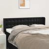 vidaXL Headboard with Ears Black 147x16x78/88 Cm Faux Leather