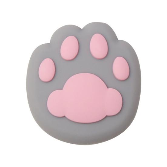 1/4Pcs 3D Cat Paw Wall Bumper Self-Adhesive Door Stopper Wall Protector Door Handle Wall Guard Shield Anti-collision Silencer Pad Buffer Sticker