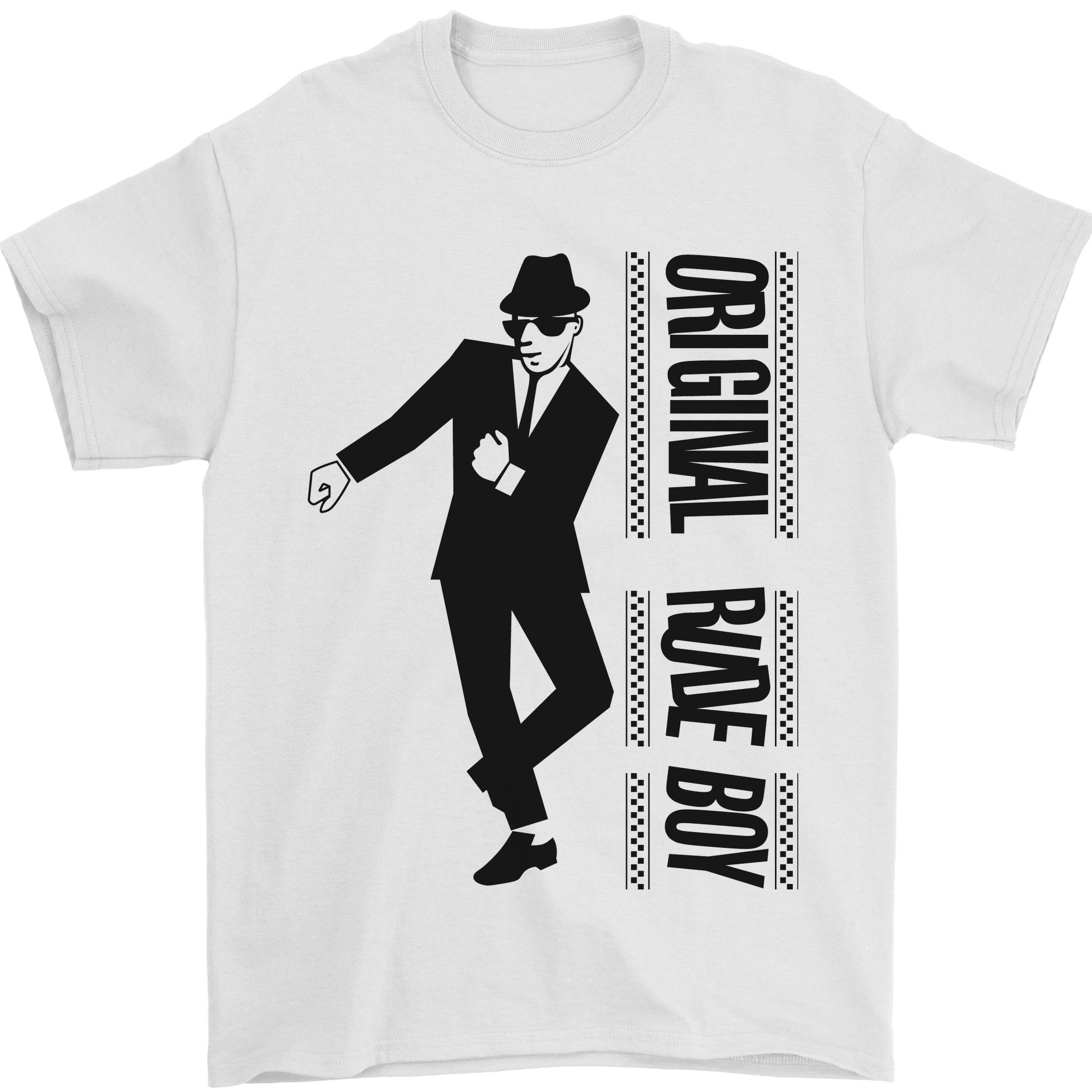 Original Rude Boy 2Tone 2 Tone SKA Mens T-Shirt 100% Cotton S