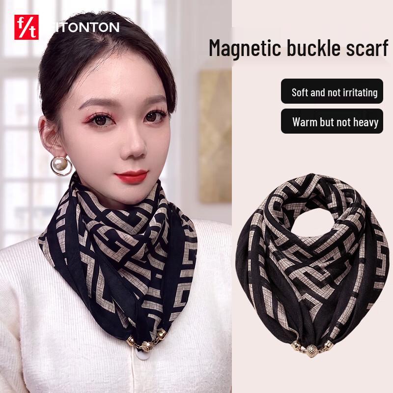 FitonTon Women's Elegant Magnetic Scarf