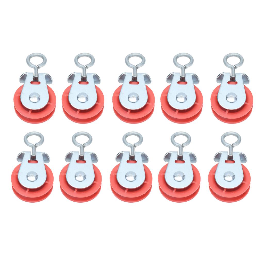 10pcs Waterline Fixed Pulley Medium Metal Automatic Poultry Products for Livestock Farm Chicken House