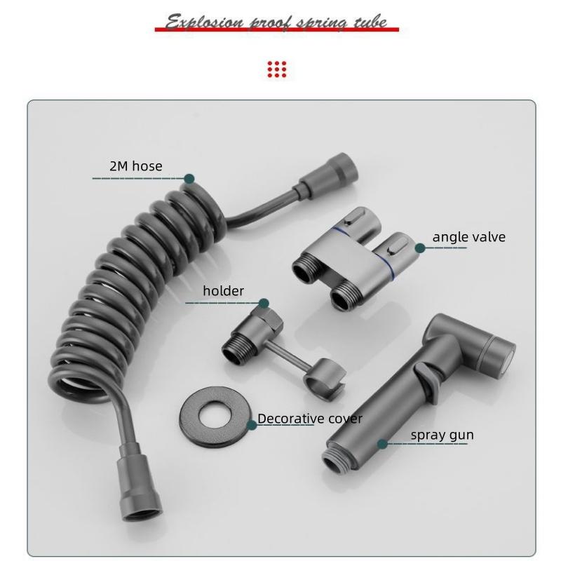 Bidet Sprayer Set Toilet Cleaning Bidet Toilet Sprayer Handheld Bathroom Wash Anal Douche Cold Water Portable Bidet Faucet