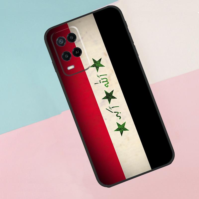 Iraqi Iraq National Flag For Oppo A17 A77 A60 A74 A94 A54 A18 A38 A58 A78 A98 A40 A80 A16 A76 A96 A15 A57S Phone Case