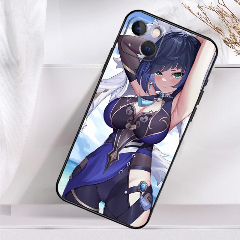 

Чехол для телефона Genshin Impact Yelan для iPhone 16 15 14 12 11 13 Pro Max 7 8 Plus X XR XS Max 13 12 Mini iPhone 16 Plus
