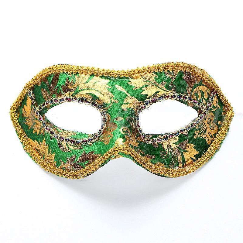 Men Ladies Gold Glitter Venetian Masquerade Party Prom Carnival Eye Mask