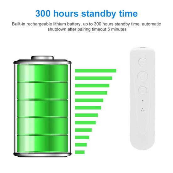 3.5mm AUX Bluetooth-compatible Audio Receiver Adapter for PC Laptop Car Speaker Headset