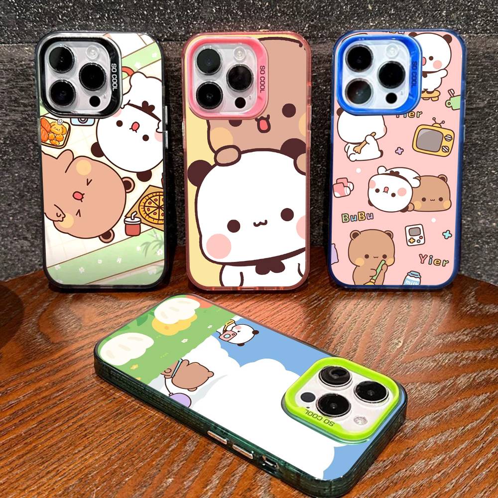 Character Bubu And Dudu Phone Case For IPhone 16 15 14 13 12 11 17 Pro MAX Plus Pro Matte Shockproof Cover