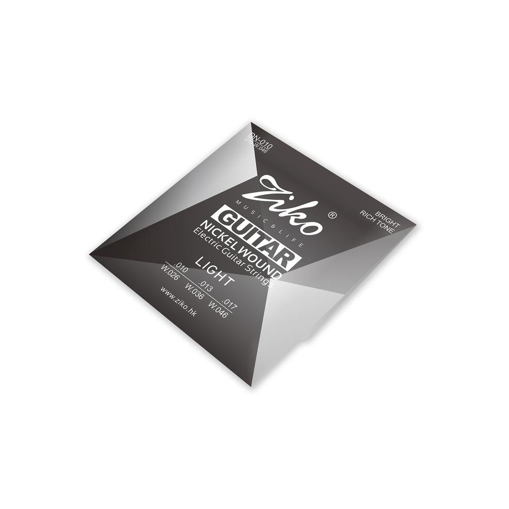 ZIKO 6Strings Electric Guitar Strings DN-010 Premium Steel Core Nickel Wound Play Real Heavy Metal Rock Guitarra Strings Parts