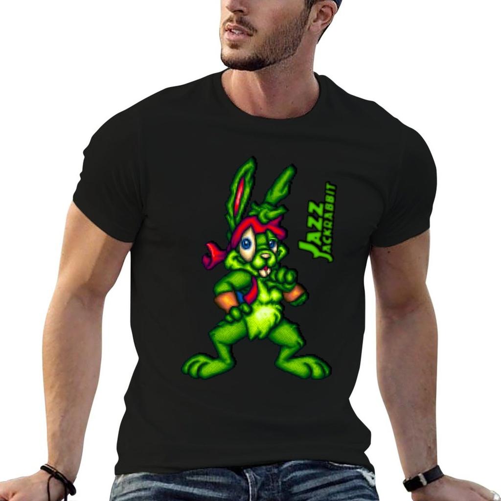 Jazz Jackrabbit T-Shirt T Shirt Print T Shirts Designer Cotton T Shirt Man T-shirt