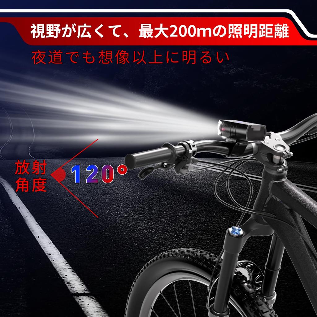 Salati Bicycle Headlight Latest Enhanced Bicycle Light Large Capacity 3600mAh USB Rechargeable High Brightness Road Bike Light Battery Level Display