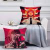 Anime Chainsaw Man Makima-Cartoon Pillow Case Anti-dustmite Pillowcase Invisible Zipper Silky Short Plush Sofa Cushion Cover