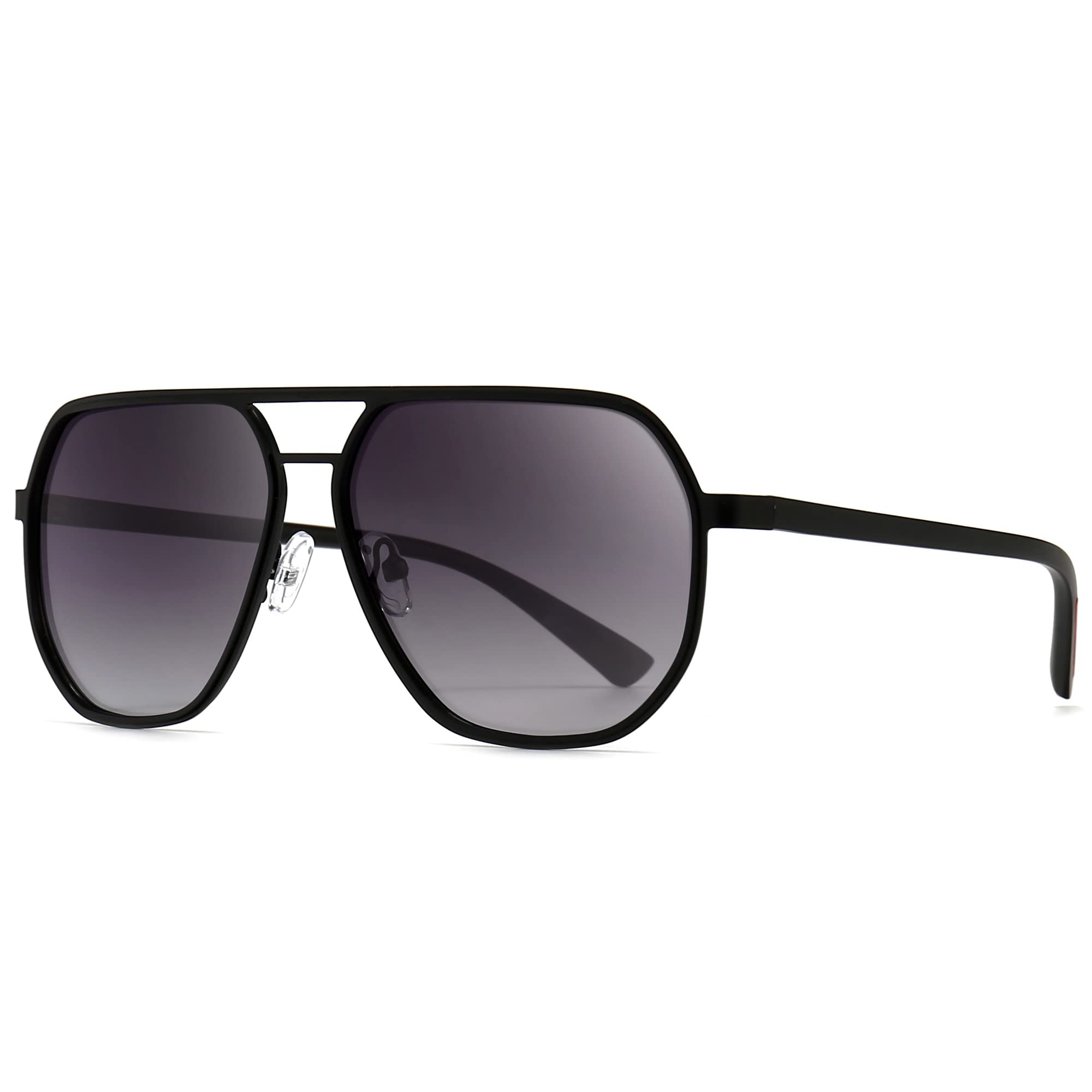 

Поляризованные квадратные солнцезащитные очки Polygon Aviator Retro Pilot Shade UV400 Серые SGT375SHSHP JP [SUNGAIT] Мужские (Черная оправа/черный ободок/градиентные линзы)
