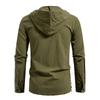 Men's Lace-Up Hooded Shirt Casual Retro Top for Men Spring Summer Adjustable Sleeve Multi-Color Male Blouse