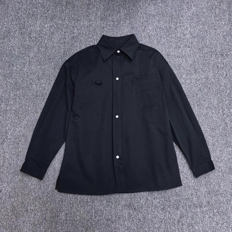 Longmei Women's Loose Lapel Pure Cotton Shirt - Early Spring 2026 Nordic Style, Simple Commute Long Sleeve Top