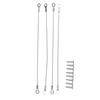 4pcs Rope Pins Nylon Coated Stainless Steel 200mm Cabinet Door Door Restrictors For Superior Strength Hot Sale