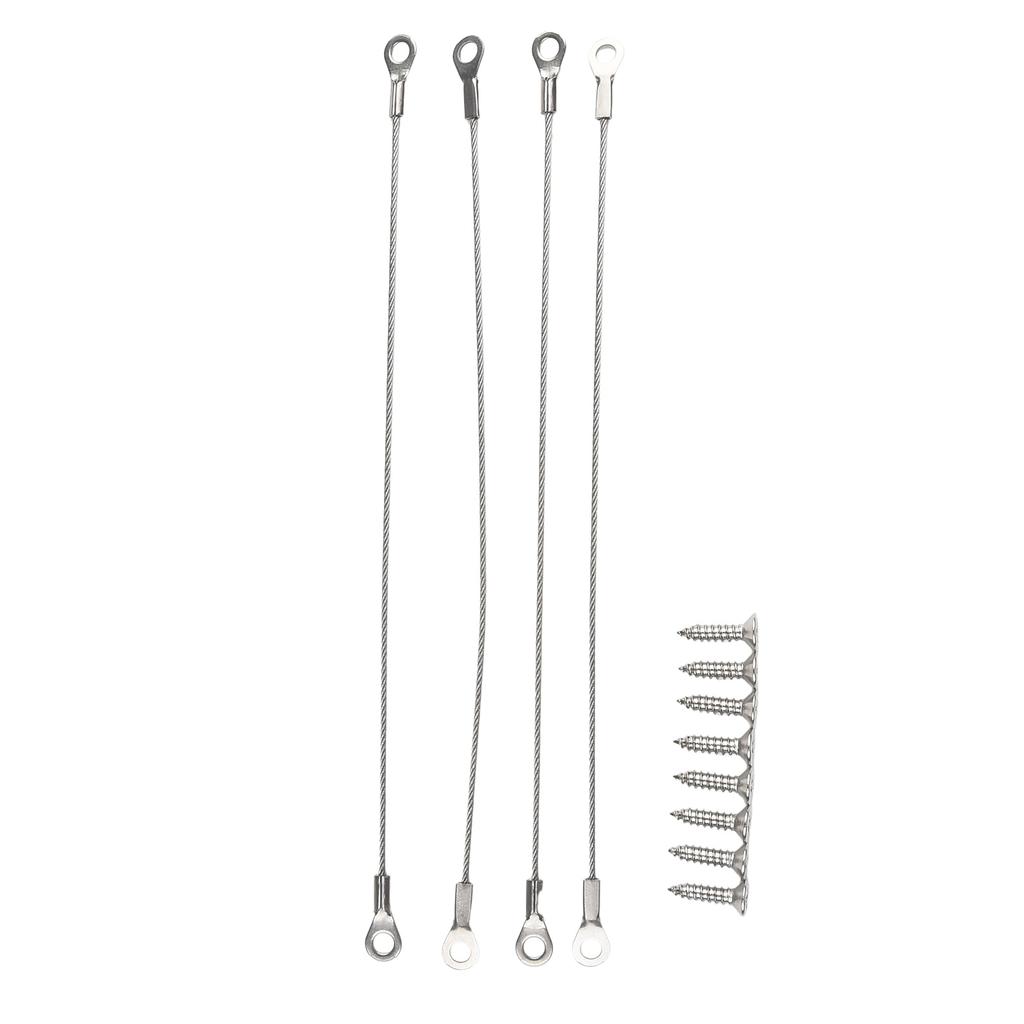 4pcs Rope Pins Nylon Coated Stainless Steel 200mm Cabinet Door Door Restrictors For Superior Strength Hot Sale