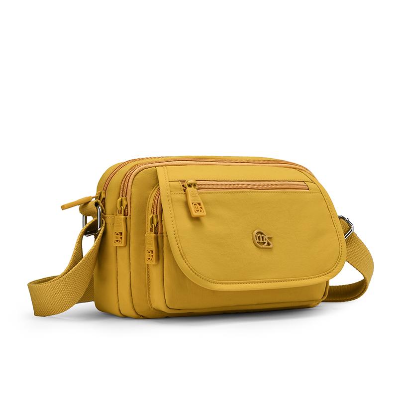 Kompaktní crossbody taška s více kapsami na zip pro muže a ženy