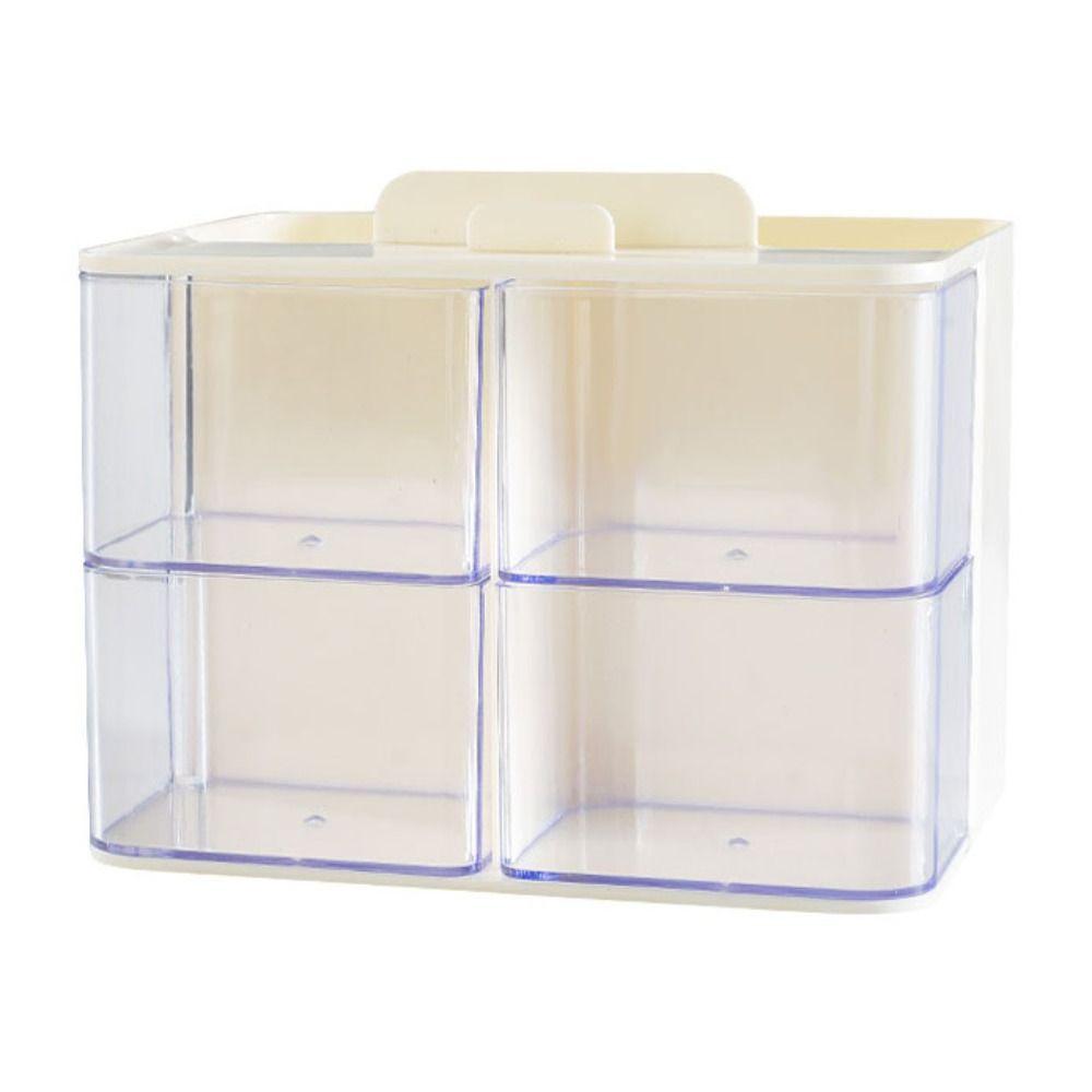 

Dust-proof Stationery Storage Box Large Capacity Makeup Brush Holder Pen Container Student белый